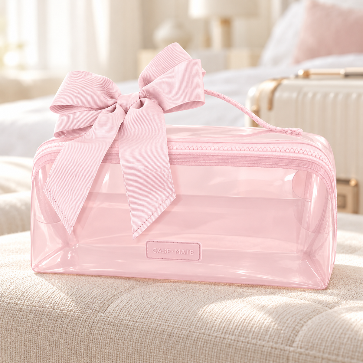 Jelly Cosmetic Bag – Tortoiseshell Lay-Flat Makeup Bag