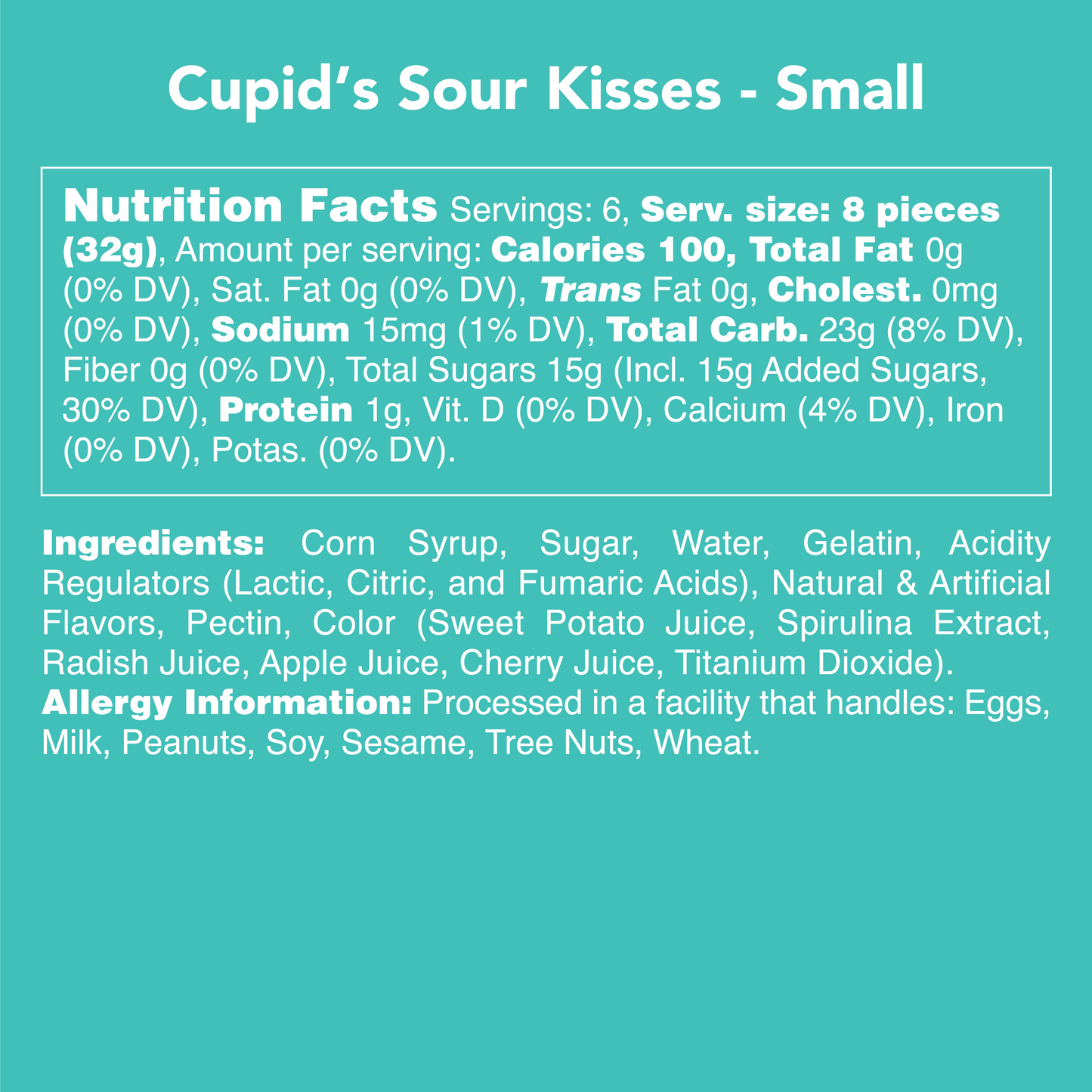 Cupid's Sour Kisses Candy Club Gummies