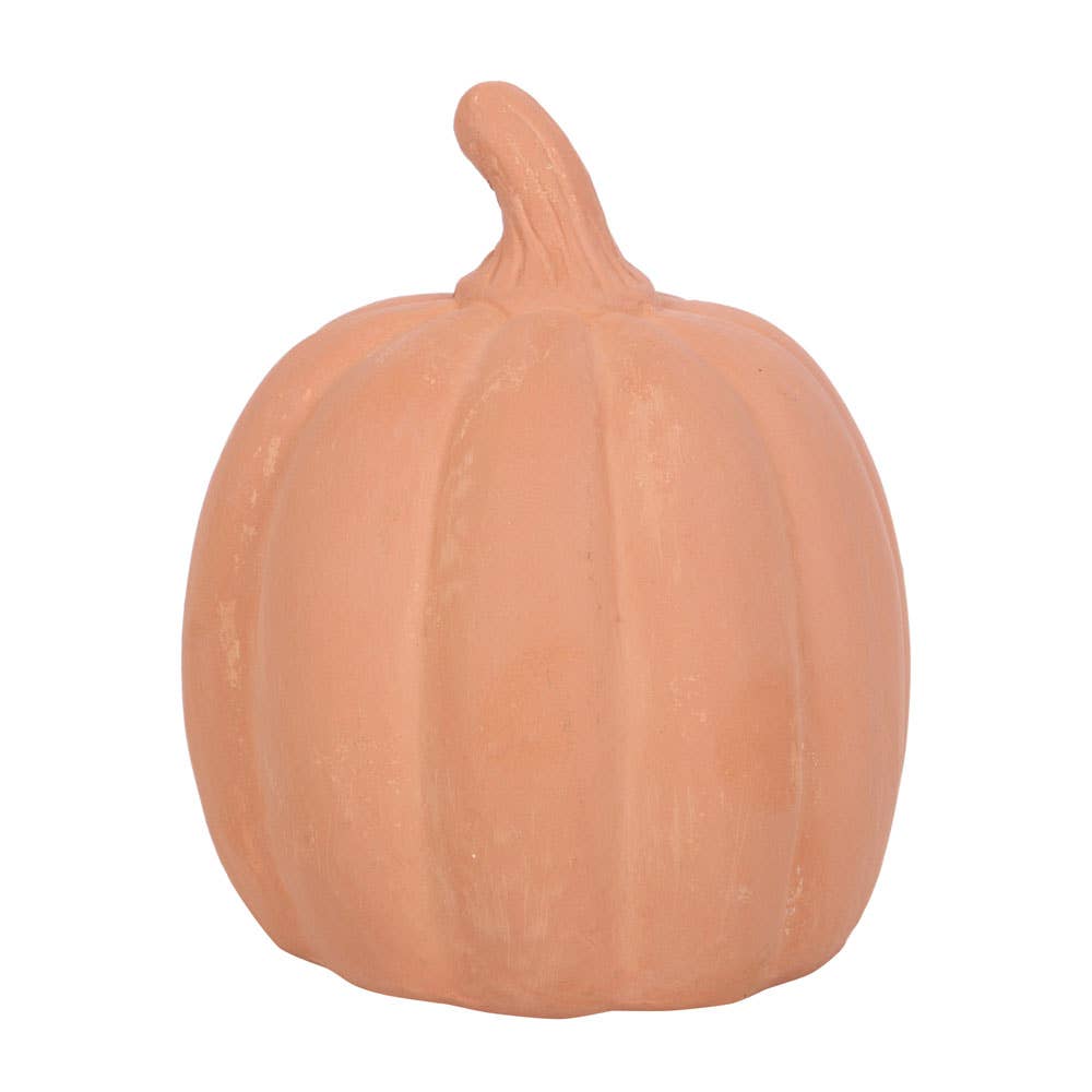 5" Terracotta Halloween Pumpkin Decoration