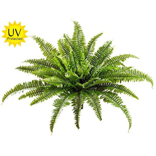 Artificial Boston Fern Bush with UV Protection - 23"