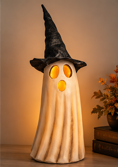 Witch Hat Ghost with LED Light